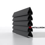 Ламели для забора жалюзи Luxe V RAL 7024 – порошковое покрытие, толщина 0,45 мм в Симферополе | фото 2