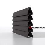 Ламели для забора жалюзи Luxe Л RAL 8019 – покрытие порошковое, толщина 0,45 мм в Симферополе | фото 1
