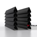 Ламели для забора жалюзи Luxe Л RAL 9005 – покрытие полиэстер, толщина 0,45 мм в Симферополе | фото 1