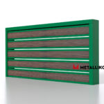 Планкен для забора Printec под дерево 120 mm RAL 6002 – покрытие полиэстер, толщина 0,45 мм в Симферополе | фото 1