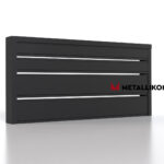 Планкен для забора 190 mm RAL 9005 – покрытие матовое, толщина 0,45 мм в Симферополе | фото 3