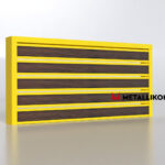 Планкен для забора Printec под дерево 120 mm RAL 1018 – покрытие матовое, толщина 0,45 мм в Симферополе | фото 4