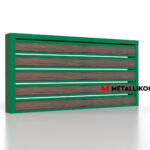 Планкен для забора Printec под дерево 120 mm RAL 6002 – покрытие полиэстер, толщина 0,45 мм в Симферополе | фото 3