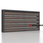 Планкен для забора Printec под дерево 120 mm RAL 7024 – покрытие матовое, толщина 0,45 мм в Симферополе | фото 4