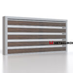 Планкен для забора Printec под дерево 120 mm RAL 7004 – покрытие порошковое, толщина 0,45 мм в Симферополе | фото 3